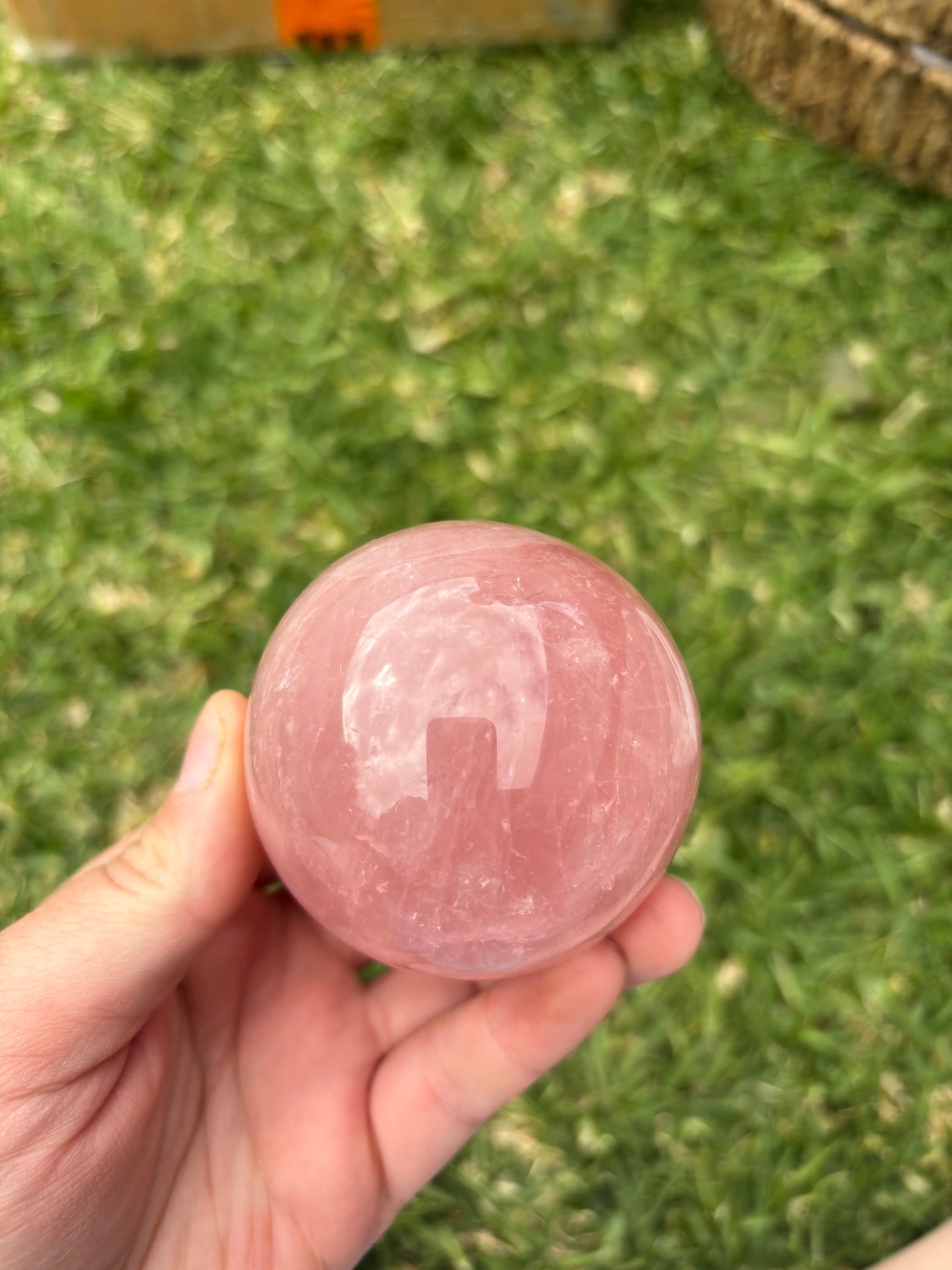 Rose Quartz Sphere ( Has A Star )