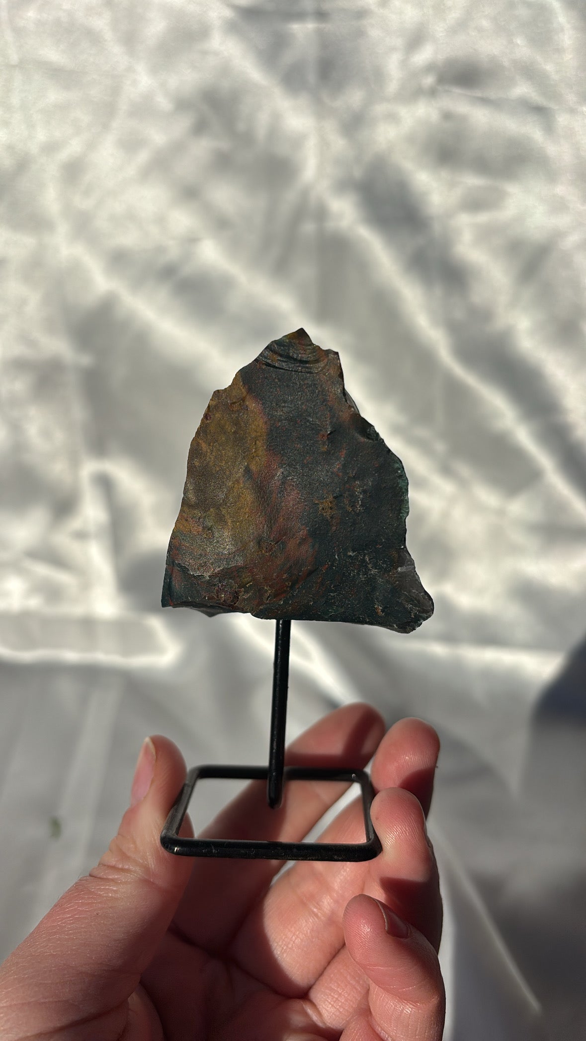 Bloodstone Raw On Stand