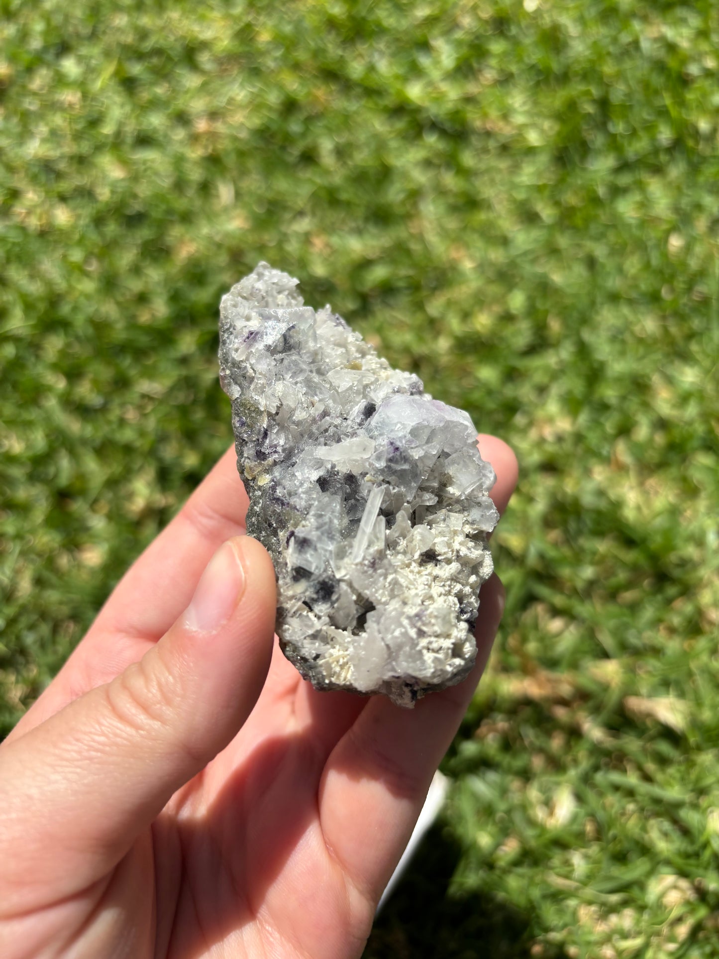 Fluorite With Quartz Specimen