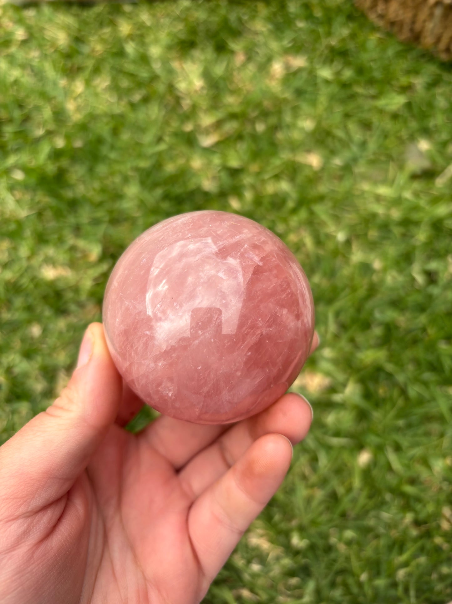 Rose Quartz Sphere ( Has A Star )