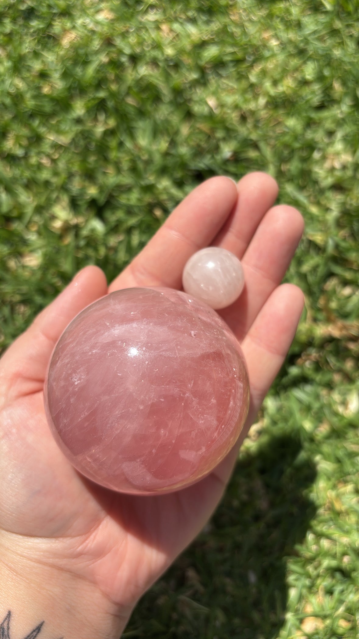 Rose Quartz Sphere ( Has A Star )