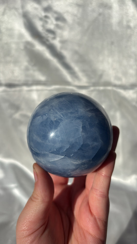 Blue Calcite Sphere 530g