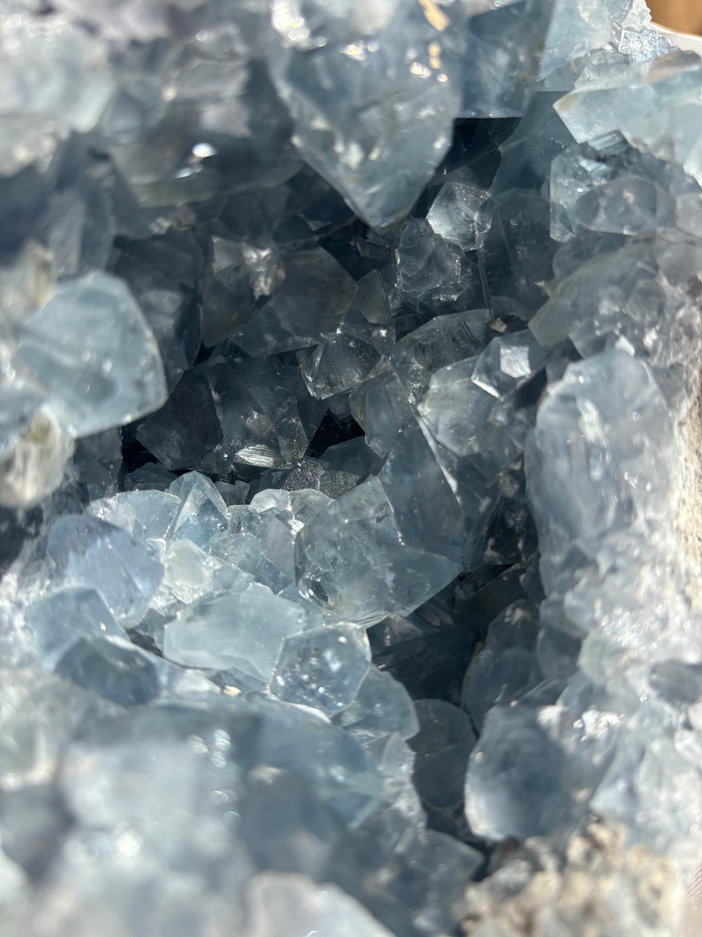 STATEMENT Blue Celestite Cluster 3.3KG