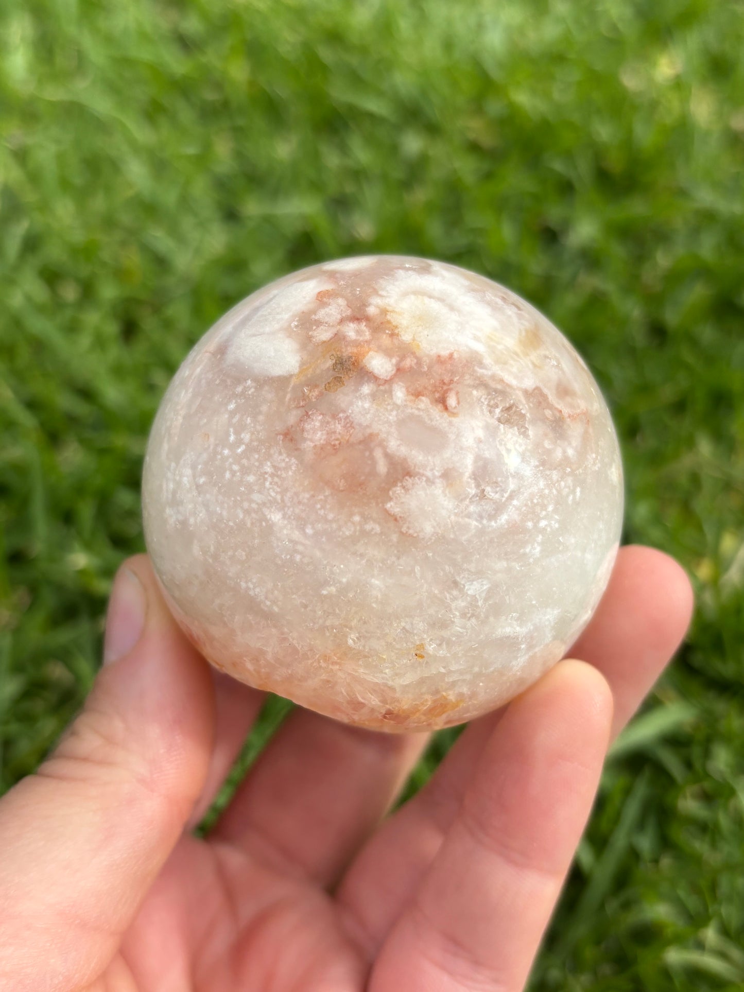Flower Agate Sphere