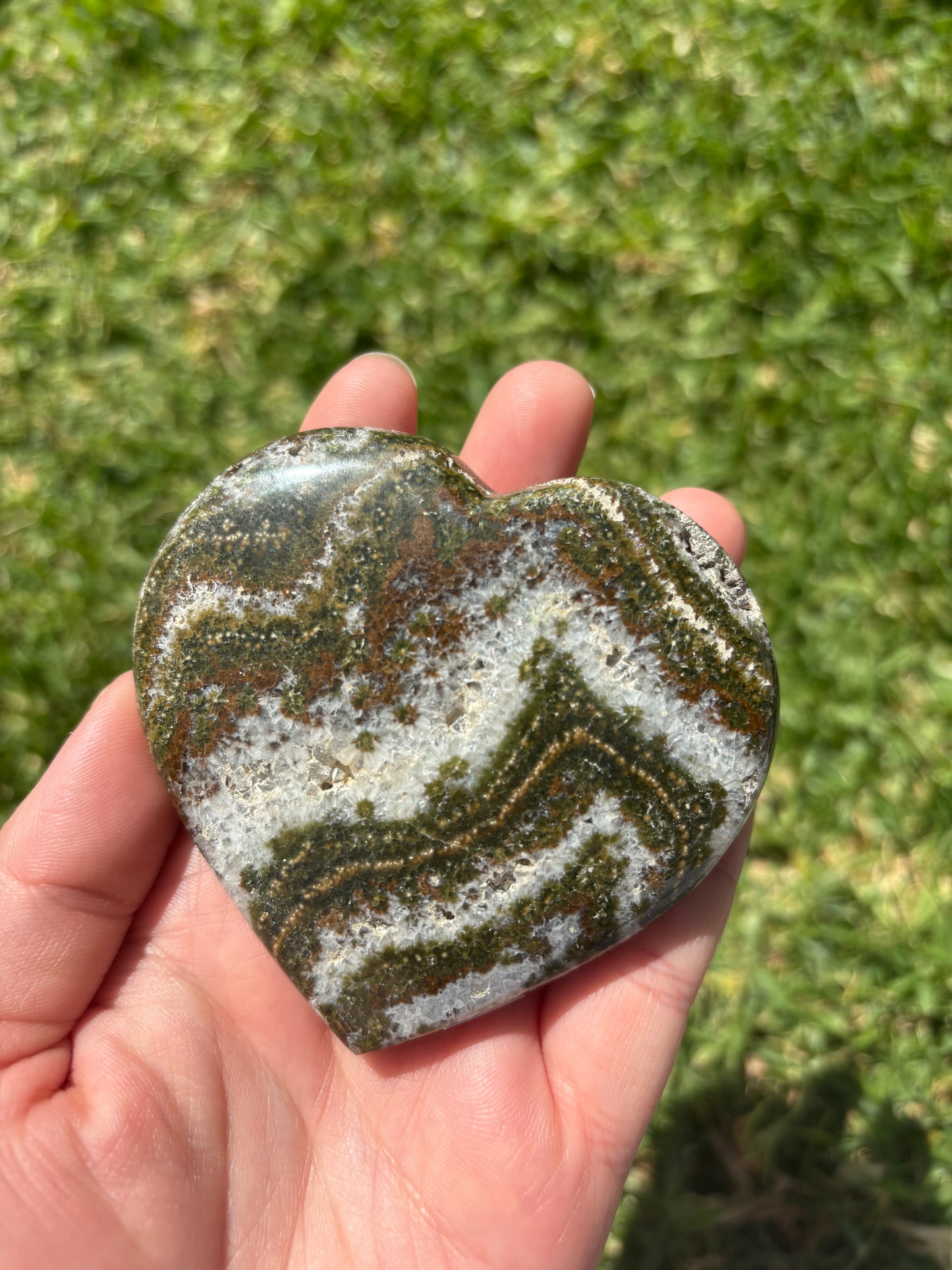 Ocean Jasper Heart