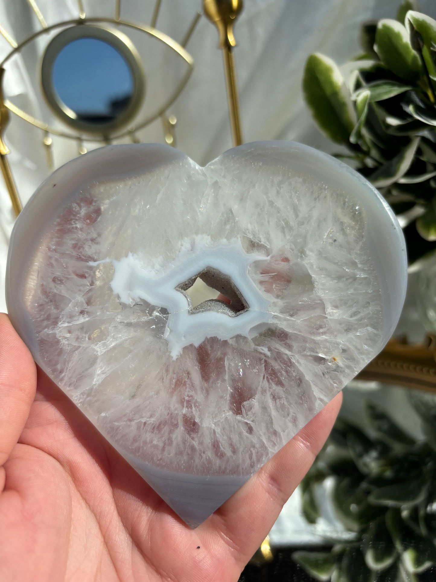 Druzy Agate Heart