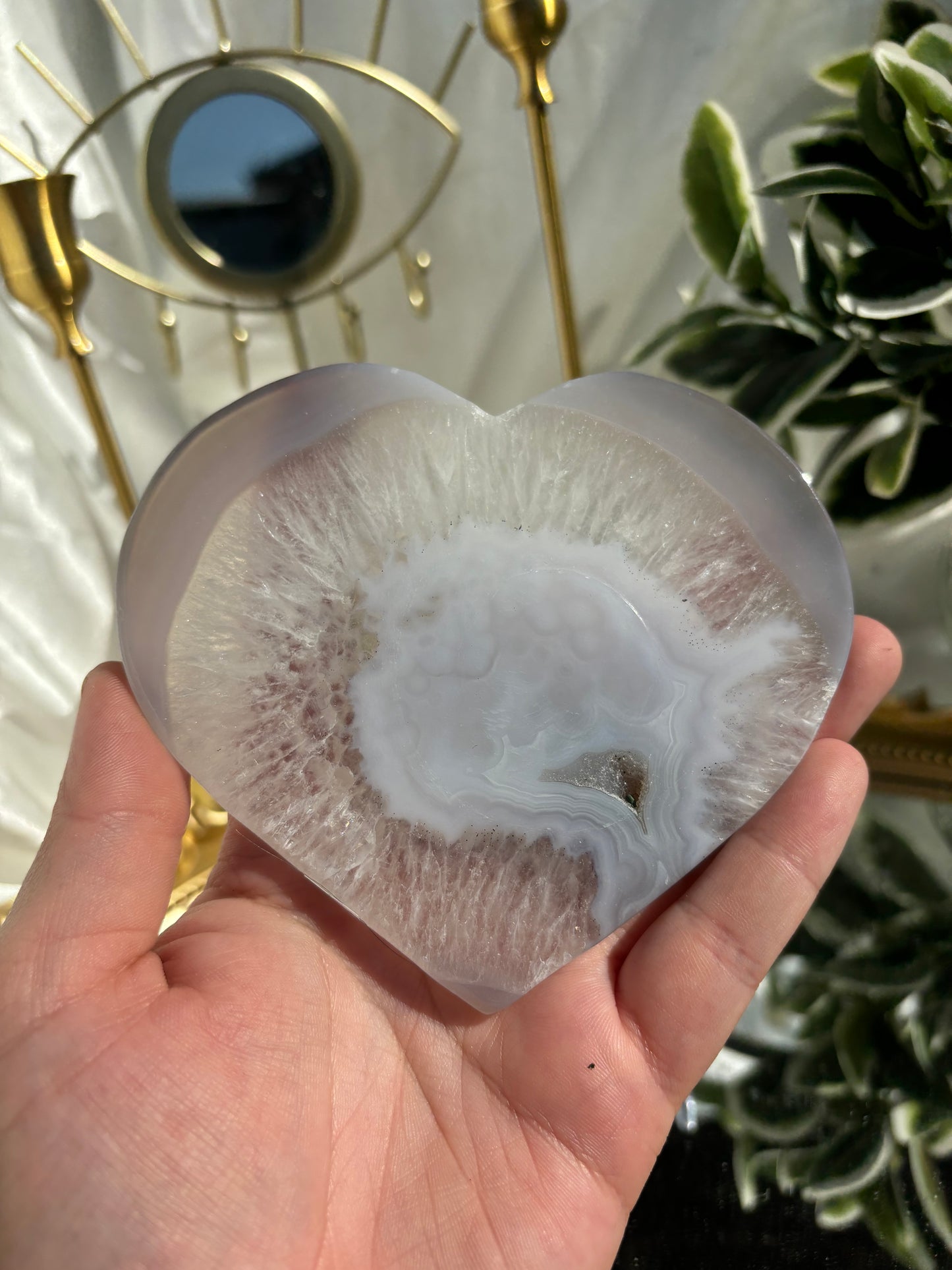 Druzy Agate Heart