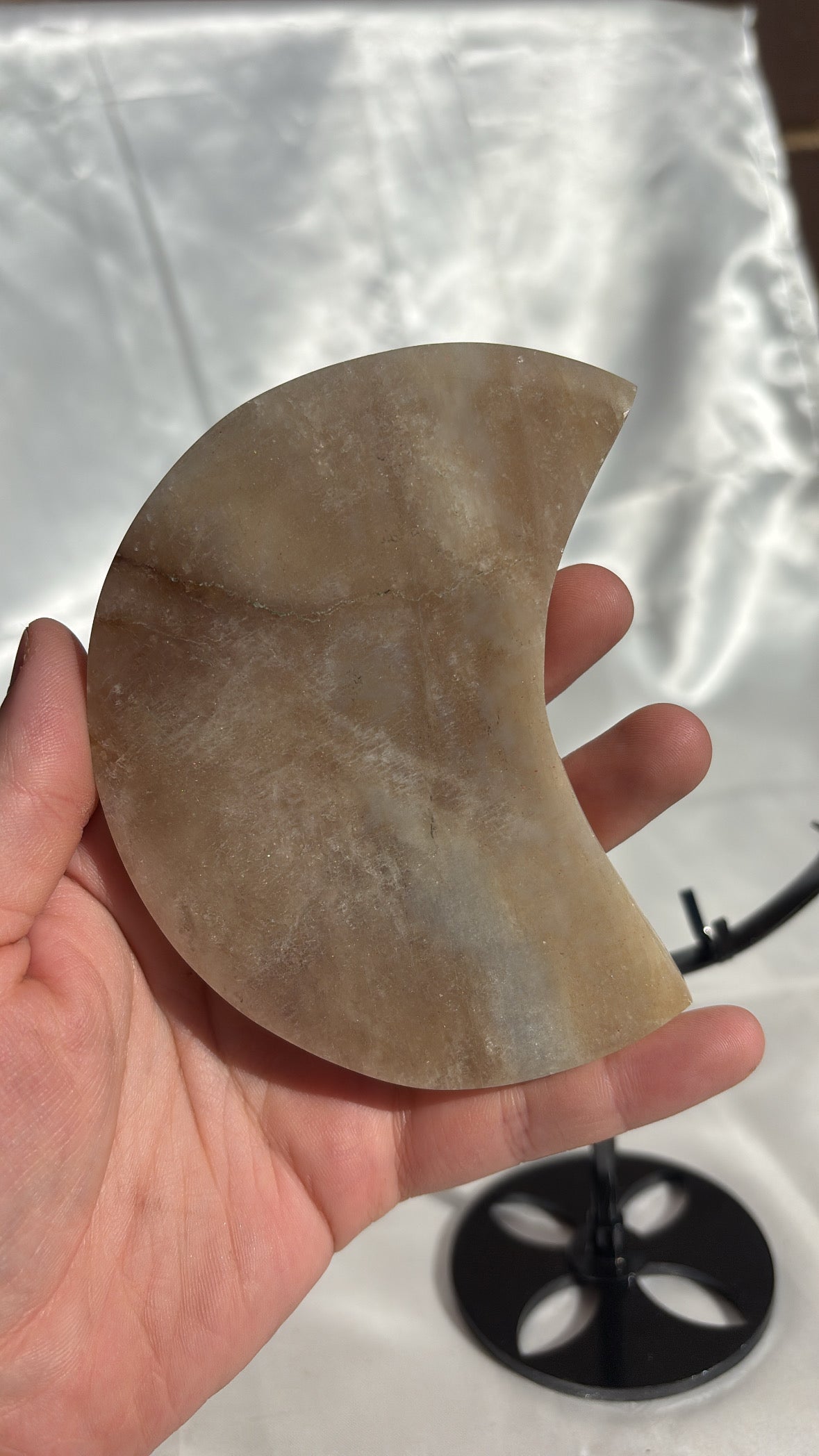 Moonstone Moon On Stand