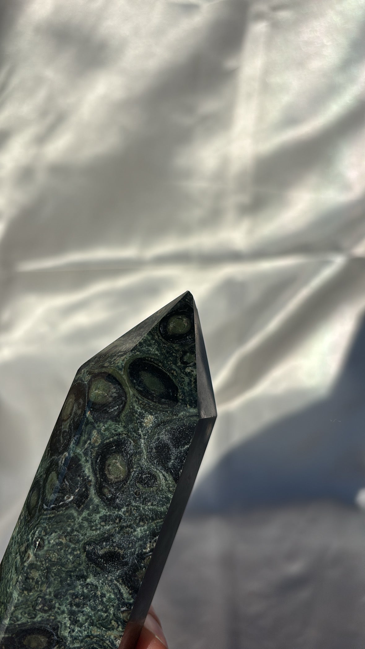 Kambaba Jasper Tower (has slight chip tip )