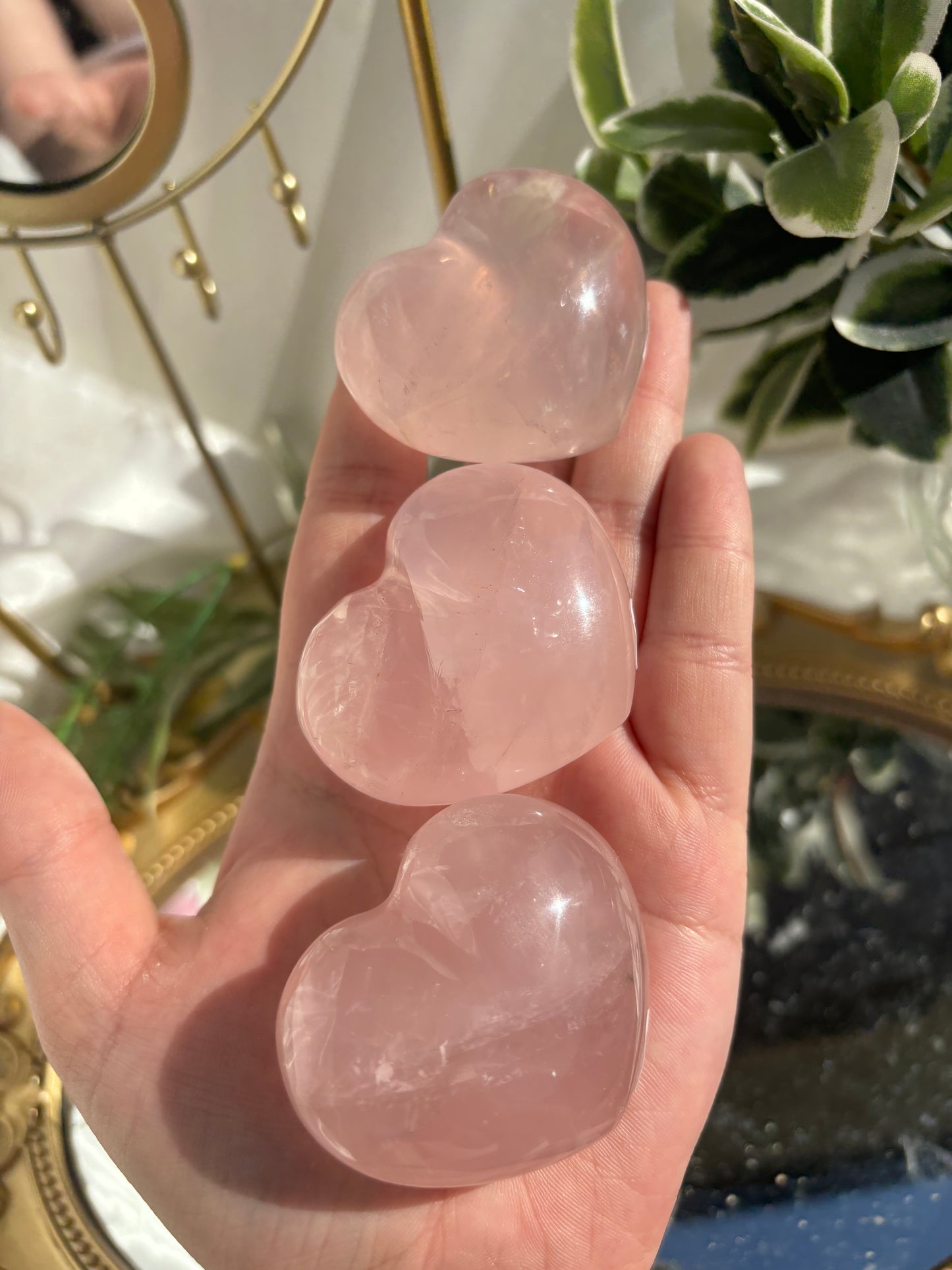 Rose Quartz Hearts