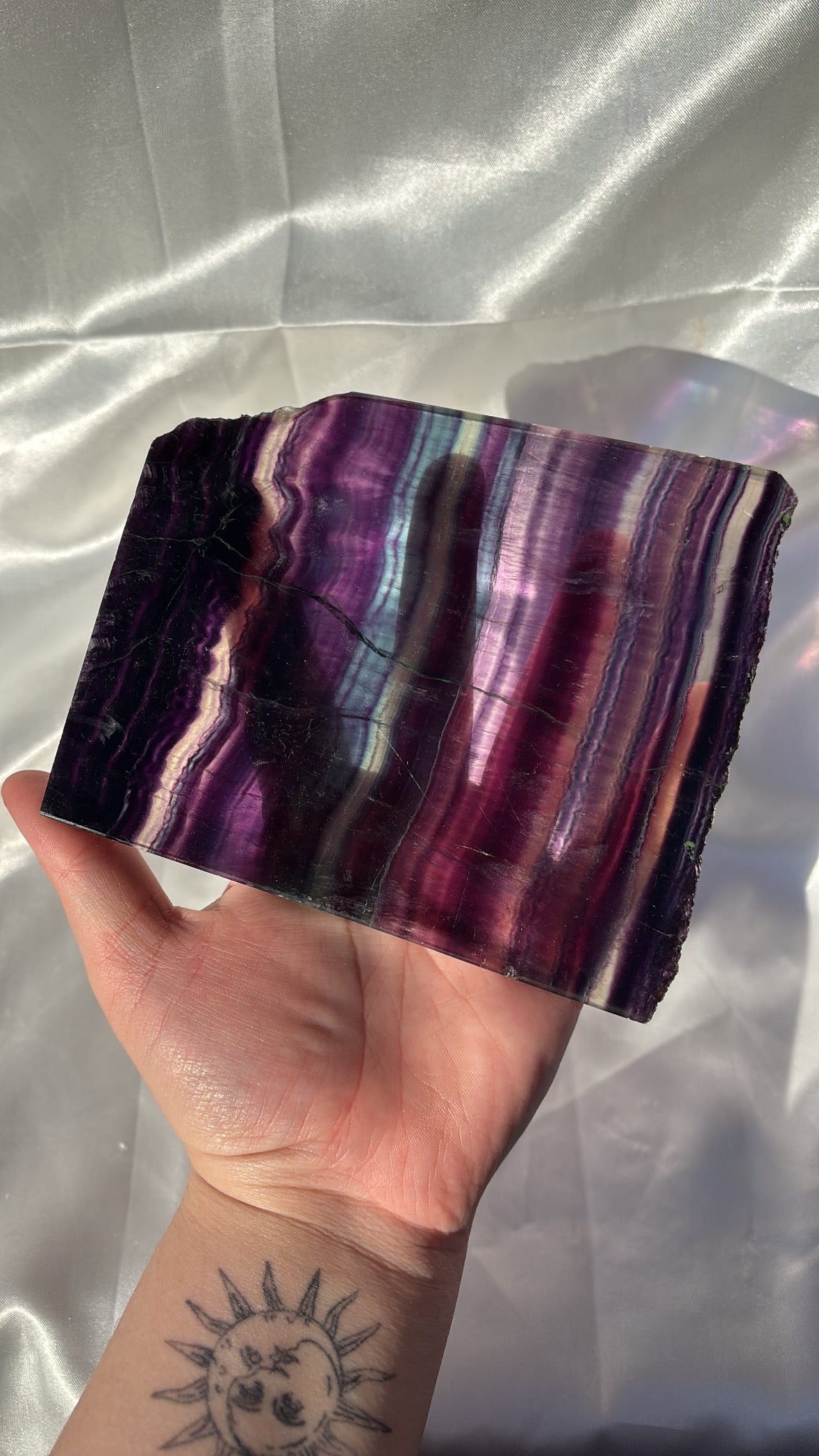 Rainbow Fluorite Slab