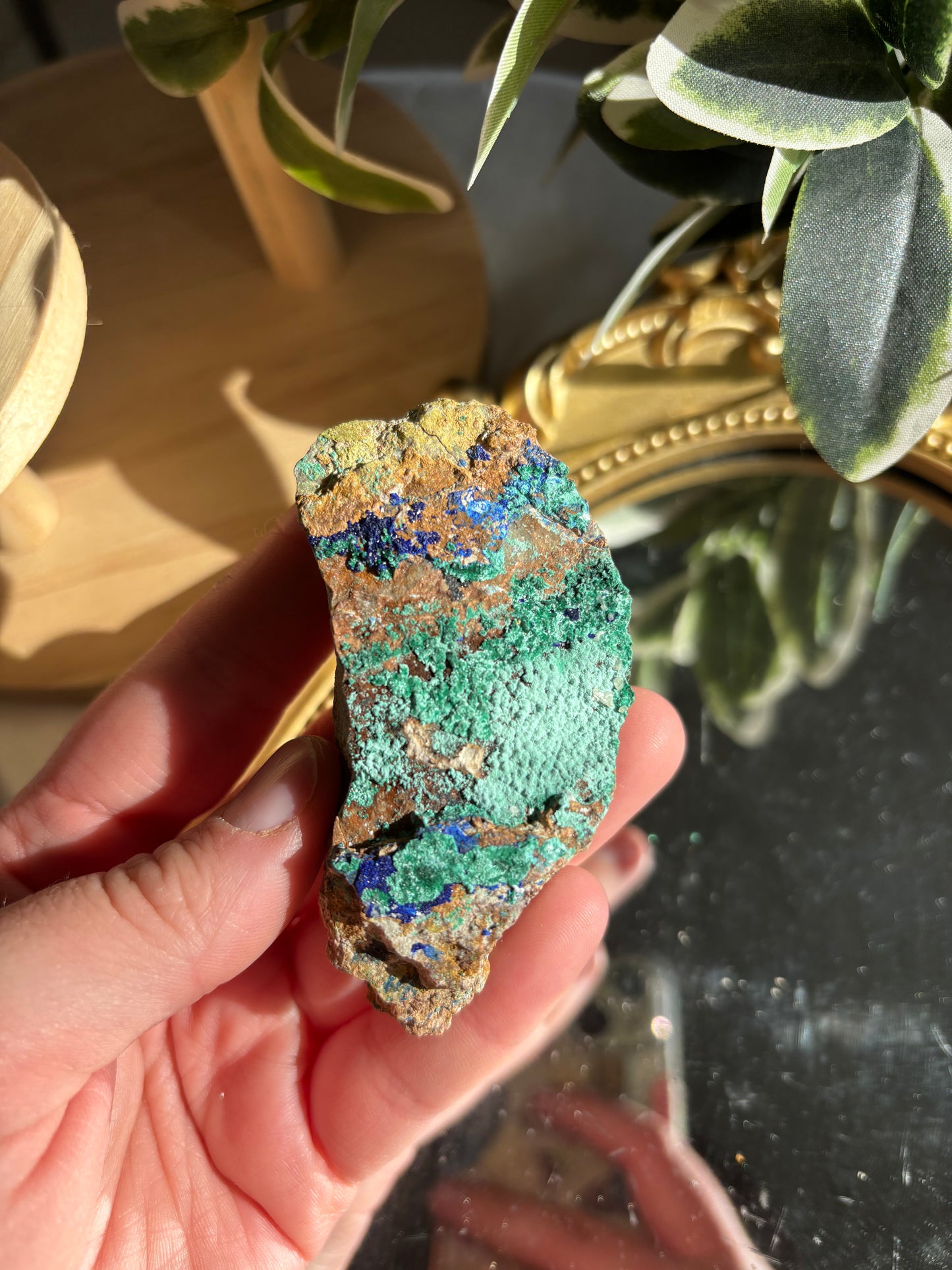 Azurite And Malachite Specimen Piece