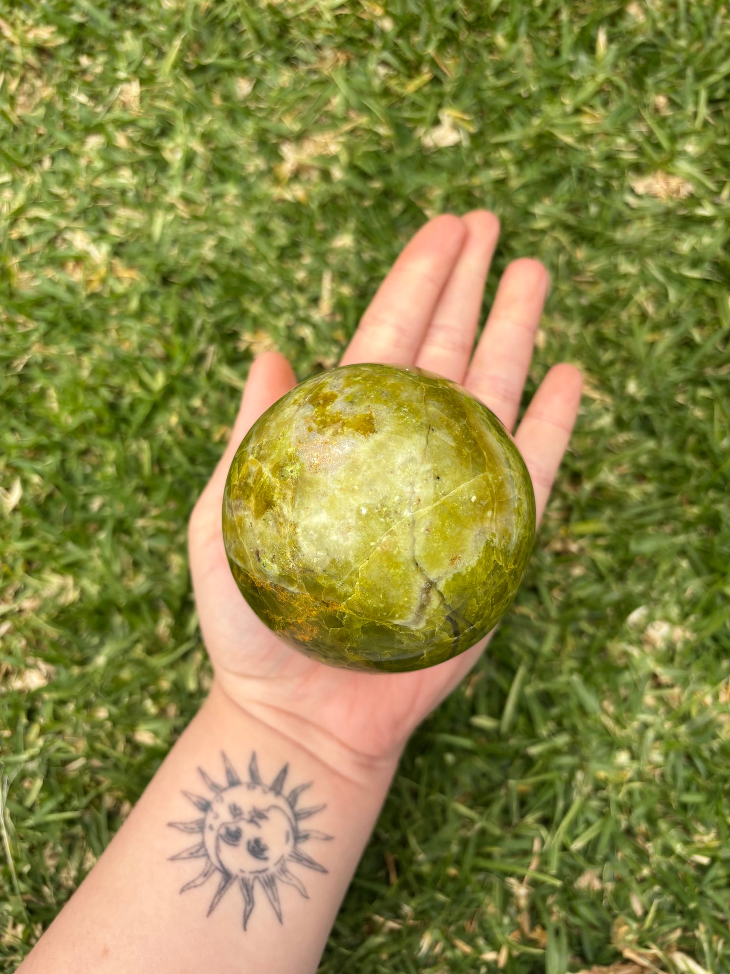 Green Opal Sphere