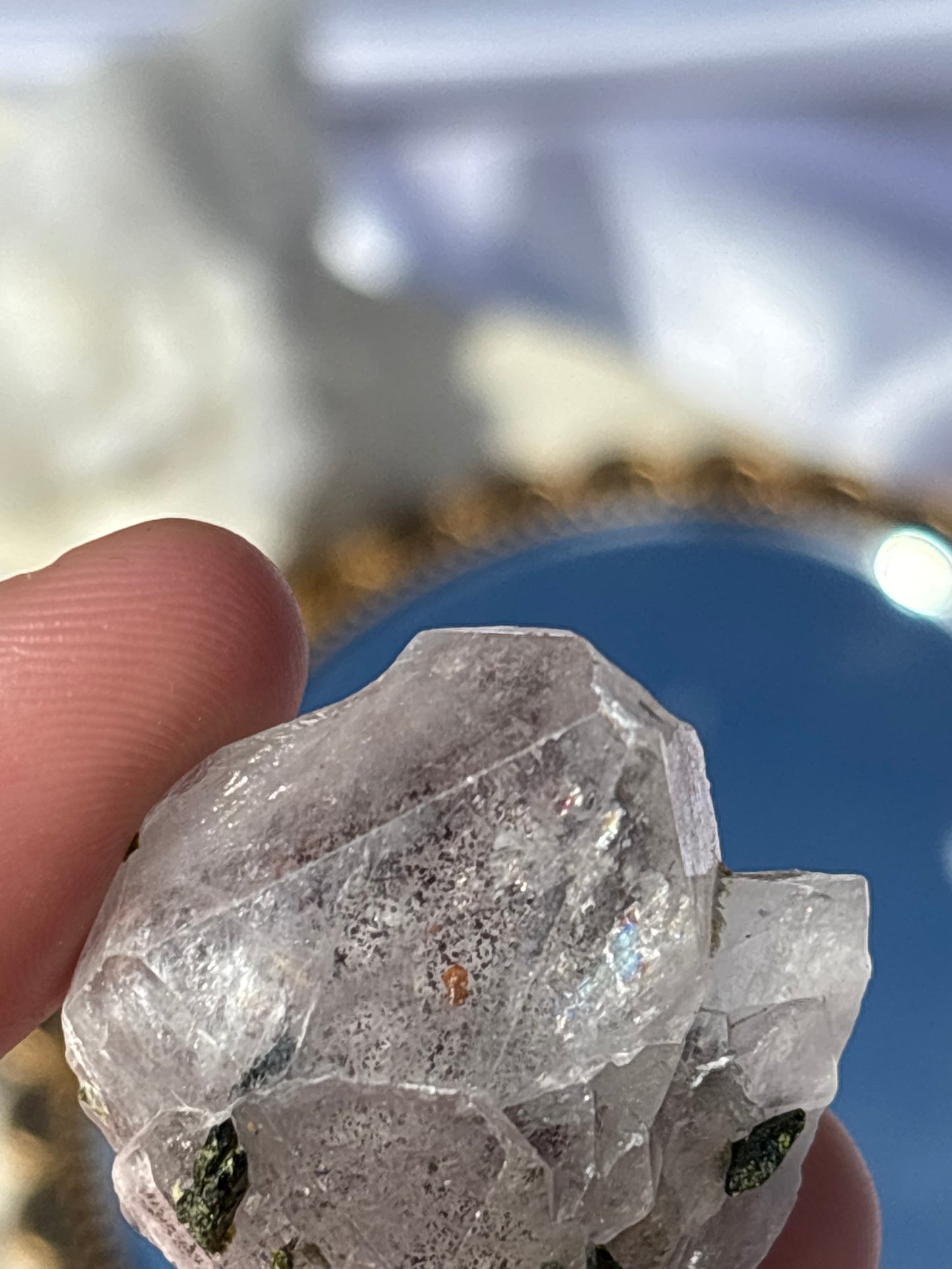 Epidote And Quartz Cluster