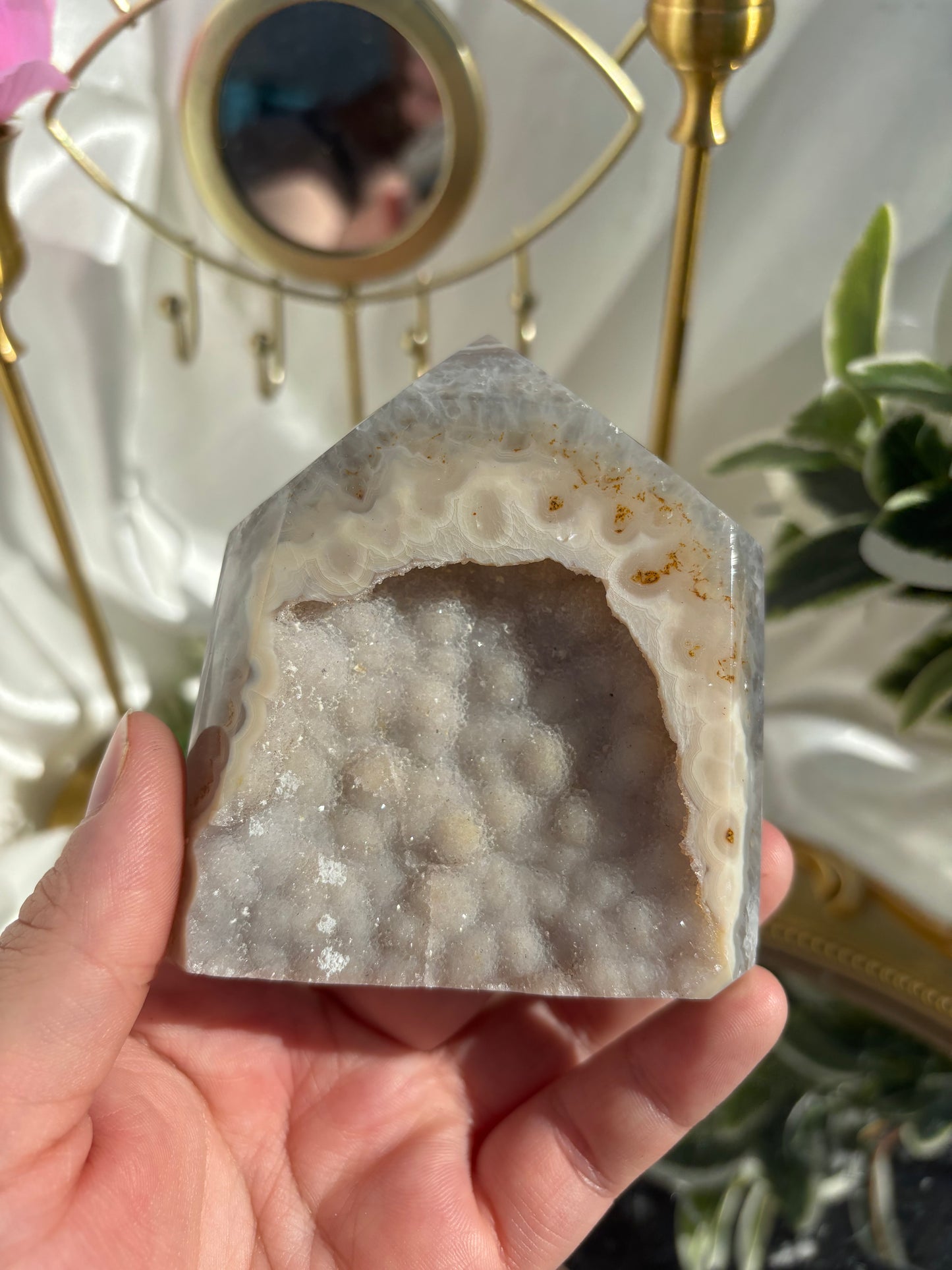 Druzy Agate Tower