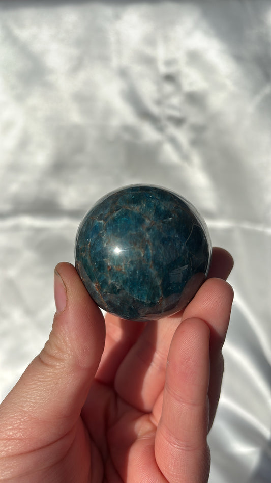 Blue Apatite Sphere