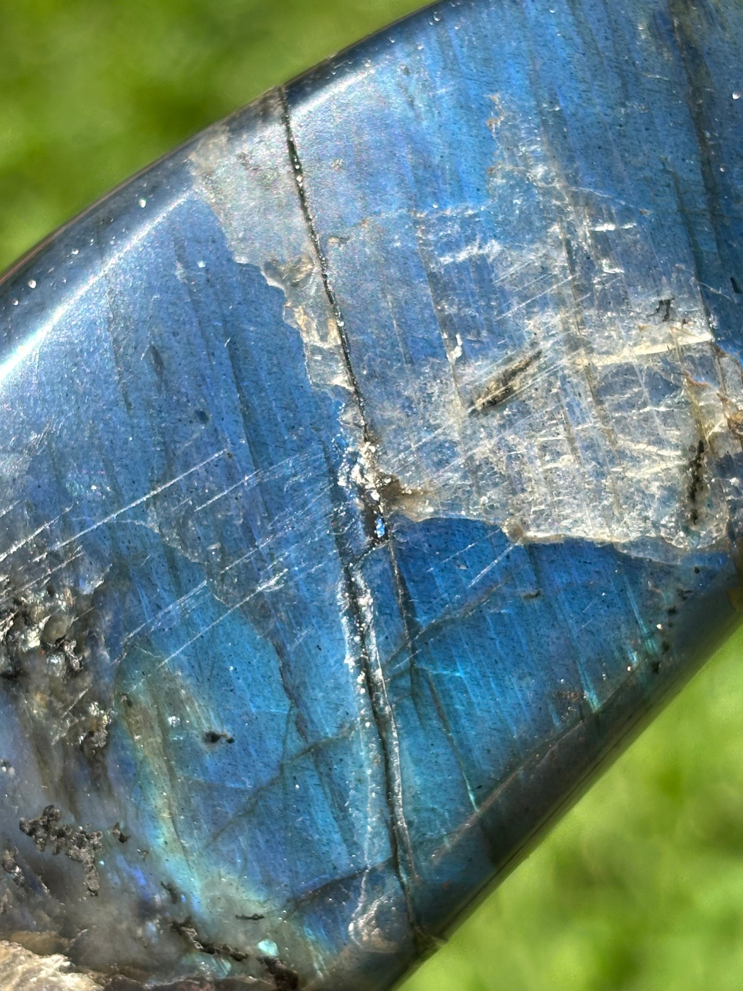 Labradorite Freeform ( has been repaired and glued back together)