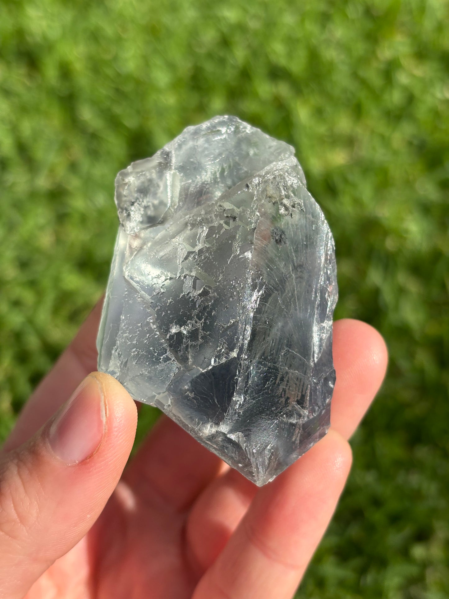 Etched Blue/Green Fluorite Piece