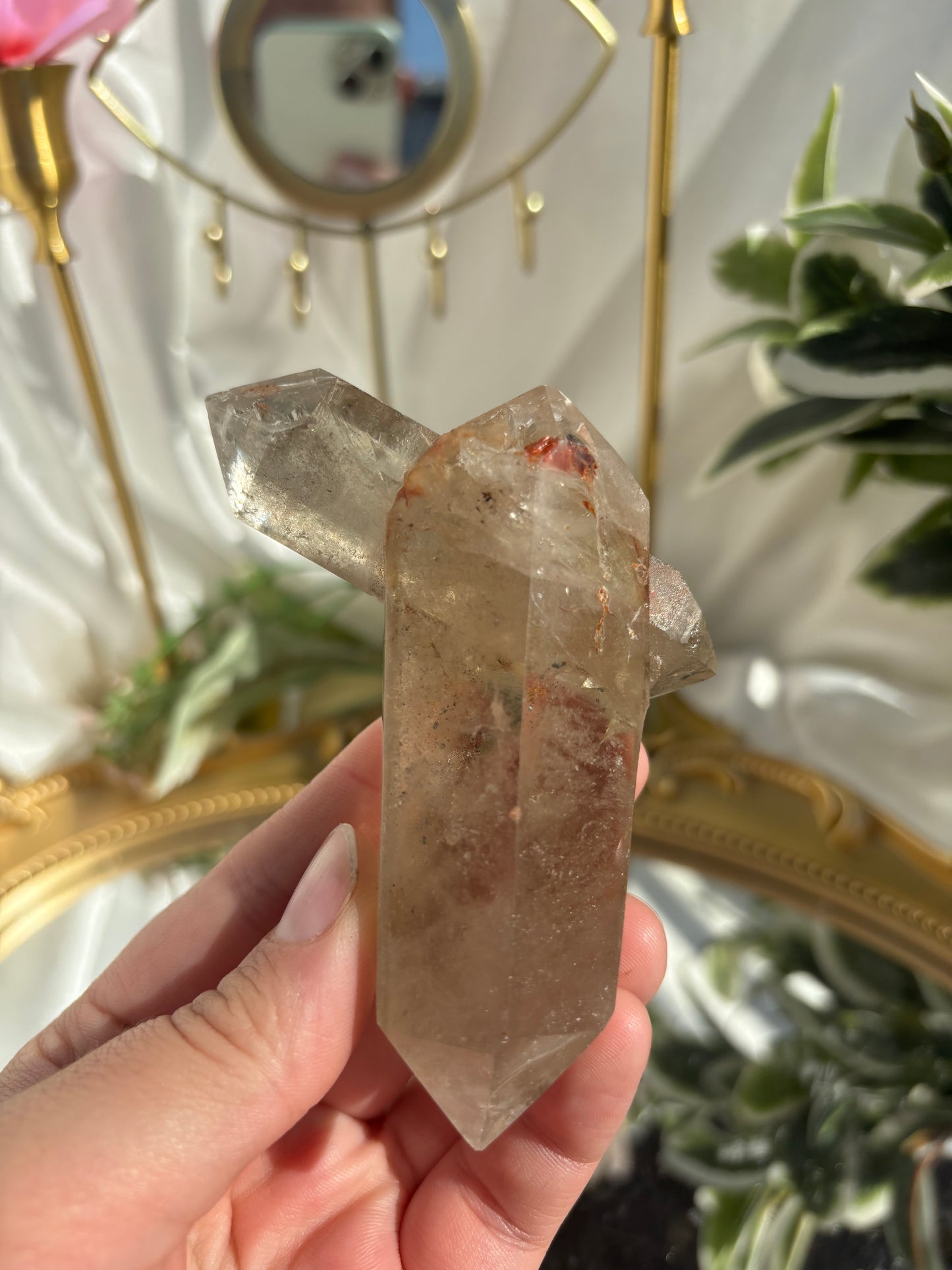 Double Terminated Included Quartz Piece