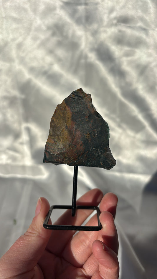 Bloodstone Raw On Stand