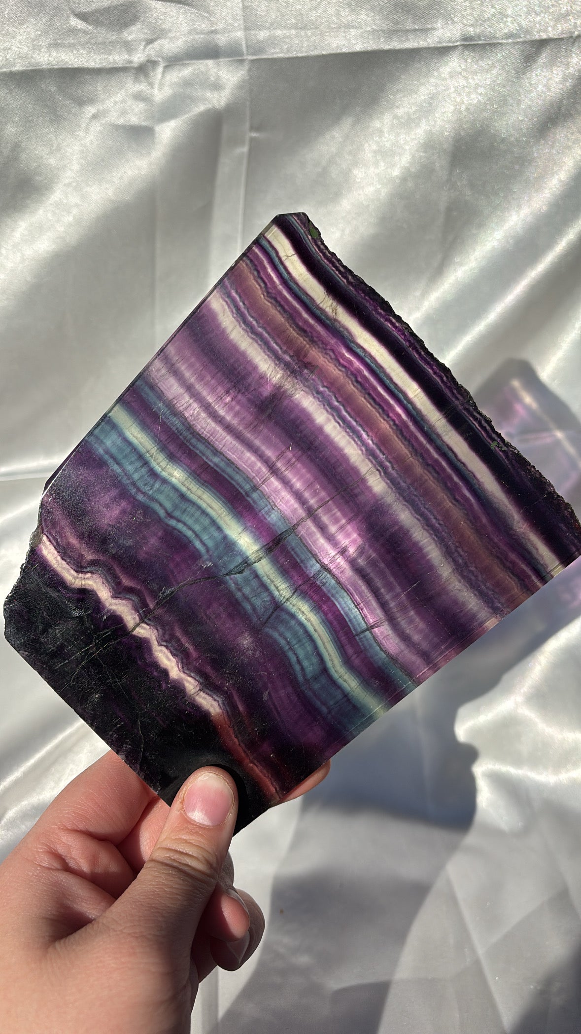 Rainbow Fluorite Slab