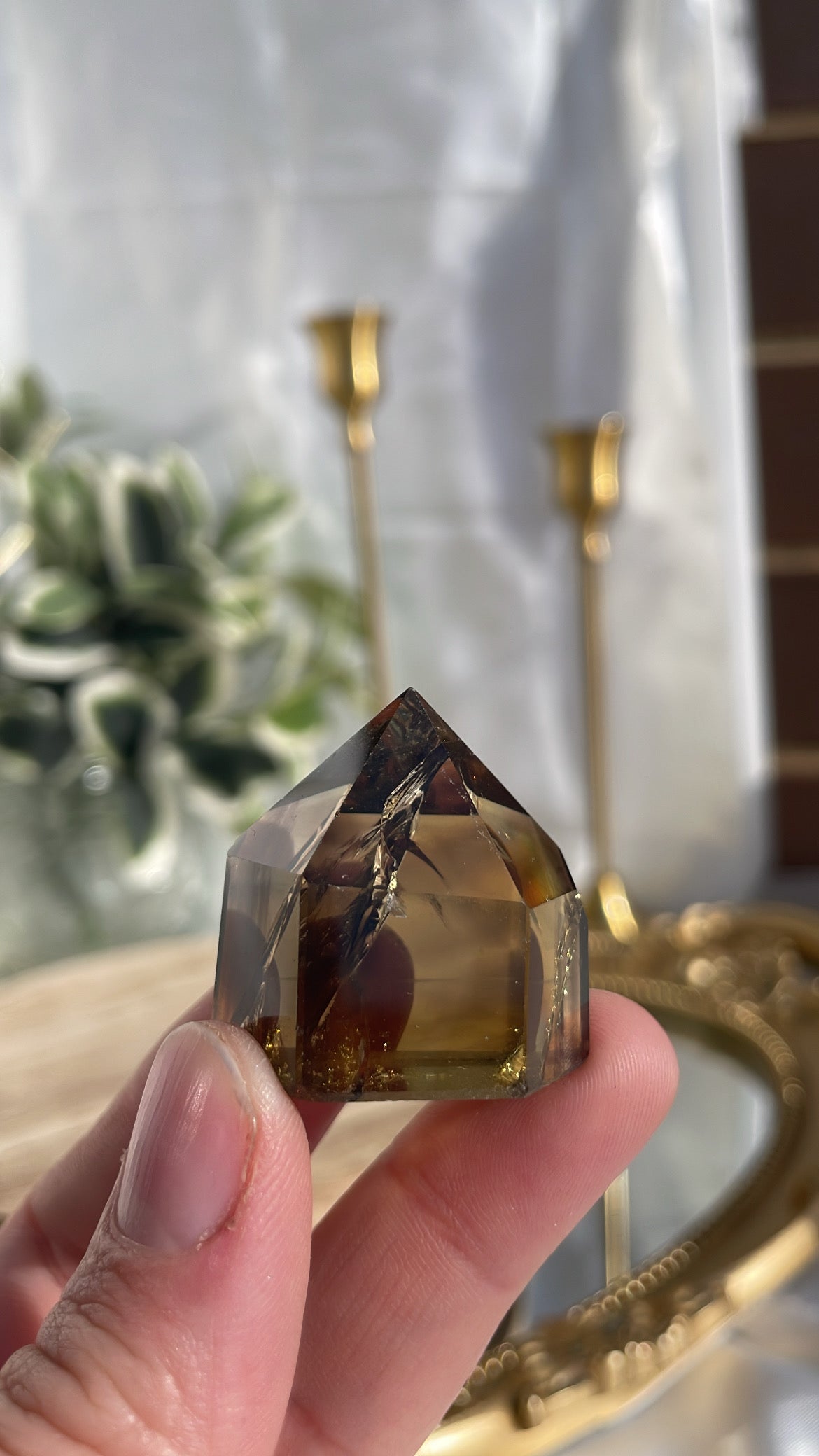 Smokey Citrine Quartz Point