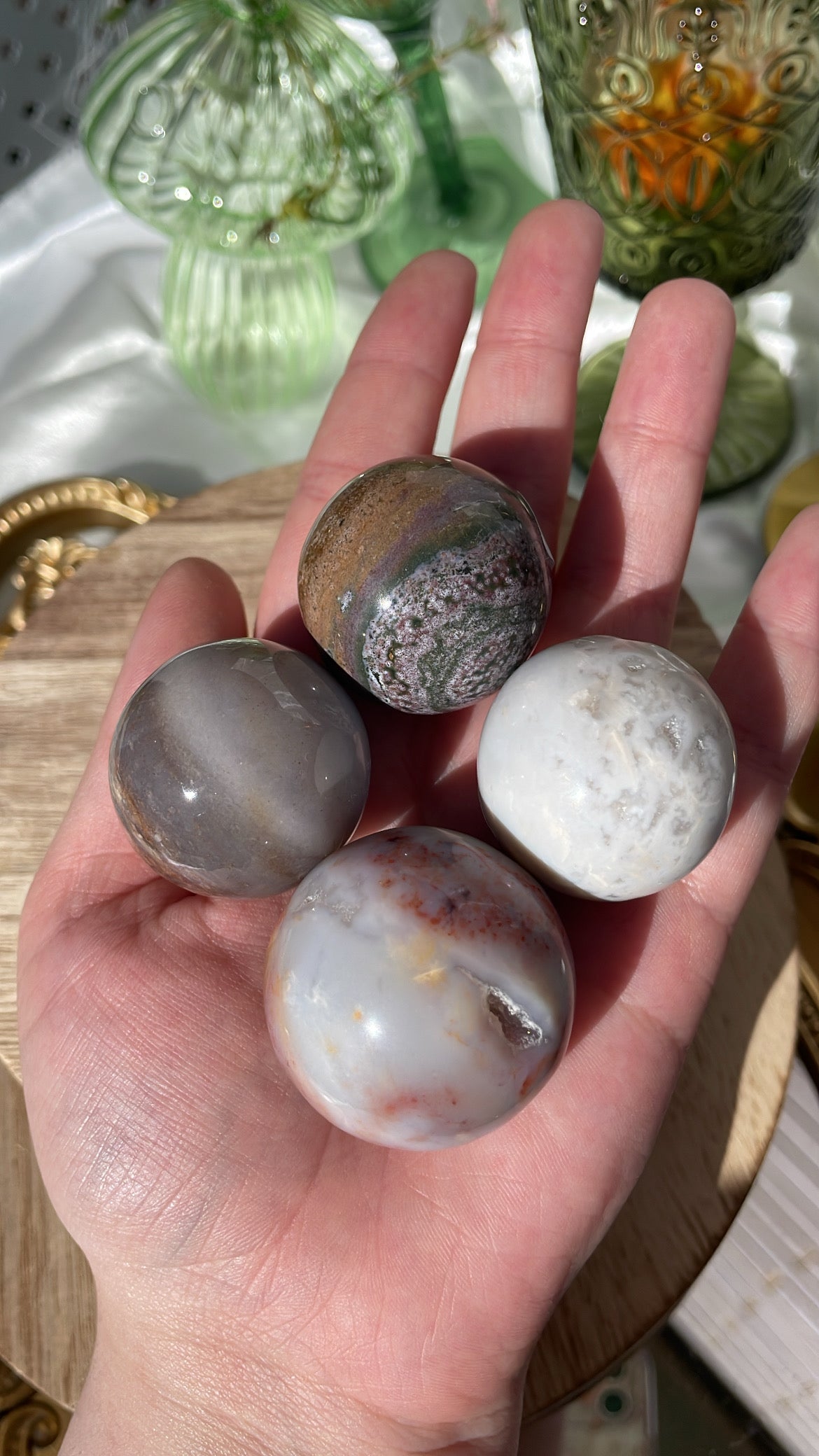 Ocean Jasper Spheres