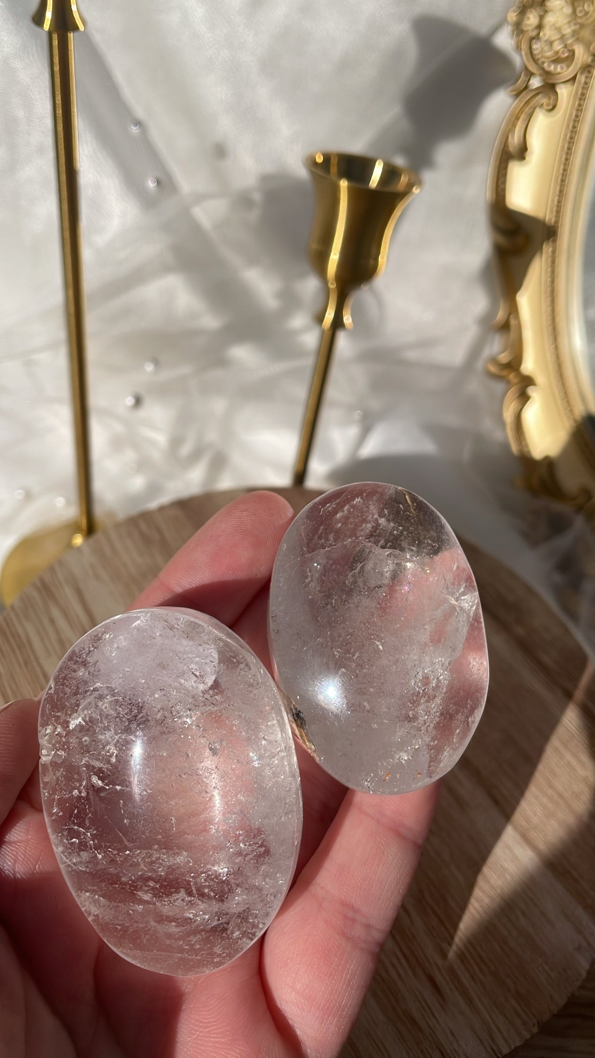 Clear Quartz Palmstones