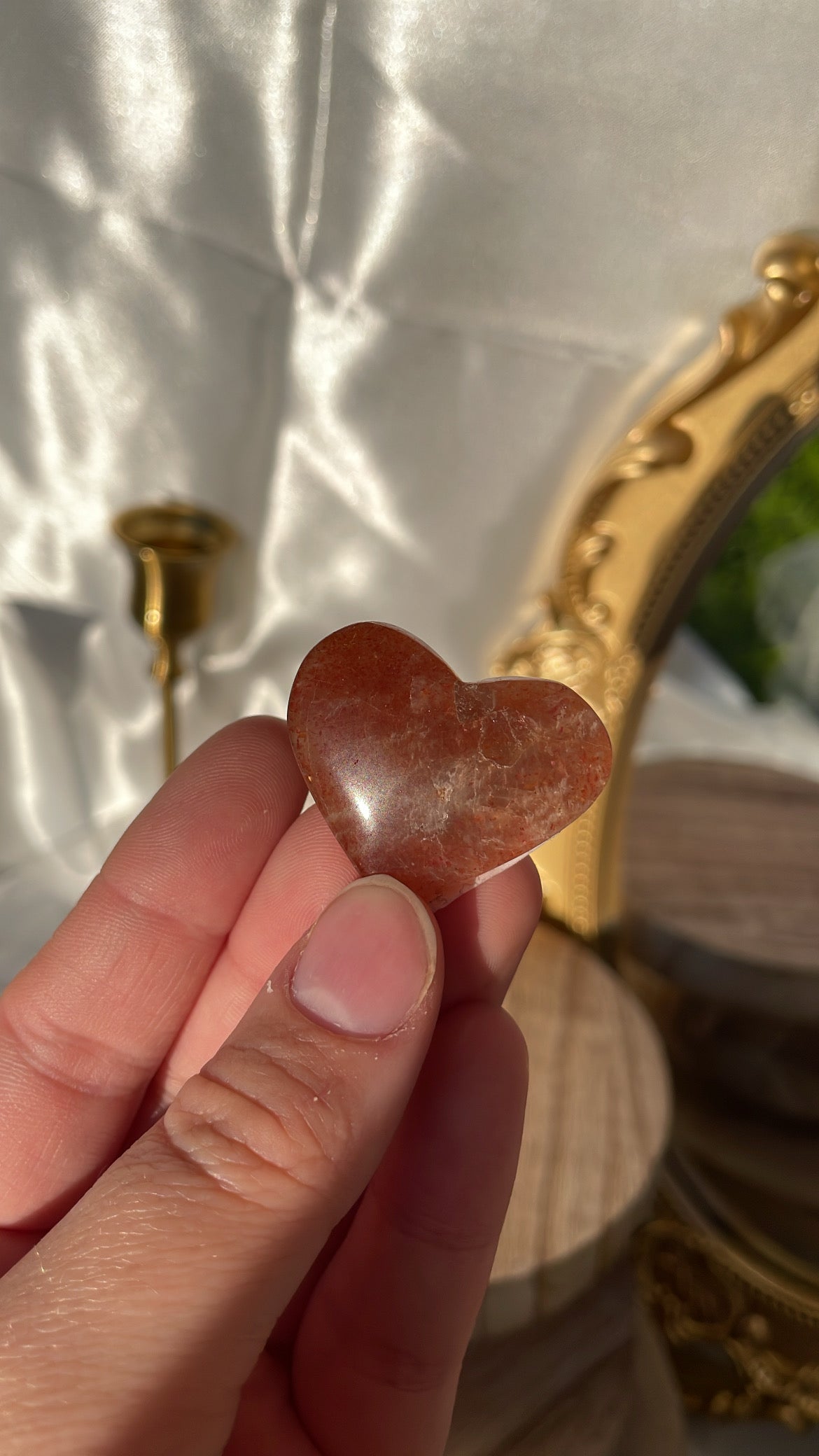 High Quality Sunstone Heart