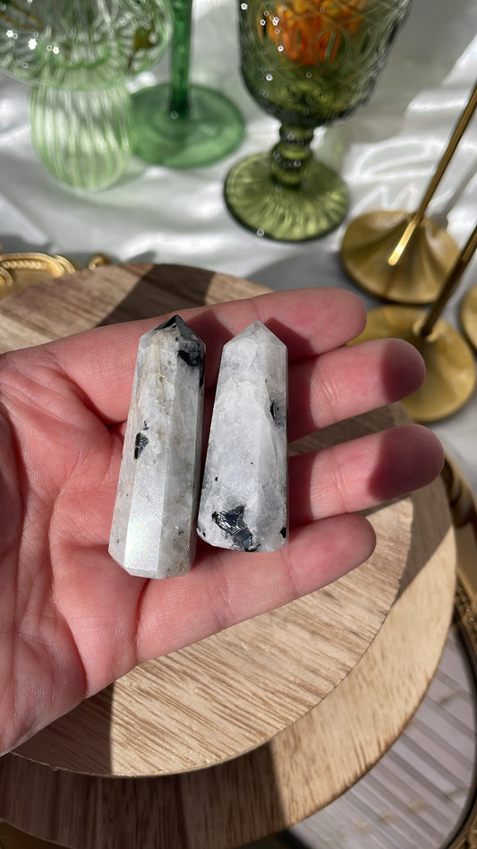 Rainbow Moonstone Points