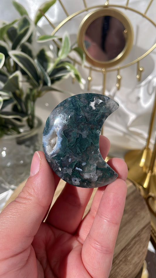 Moss Agate Moon