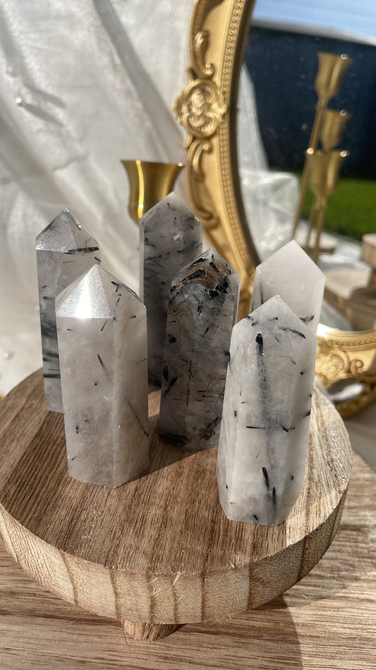 Tourmaline Quartz Points