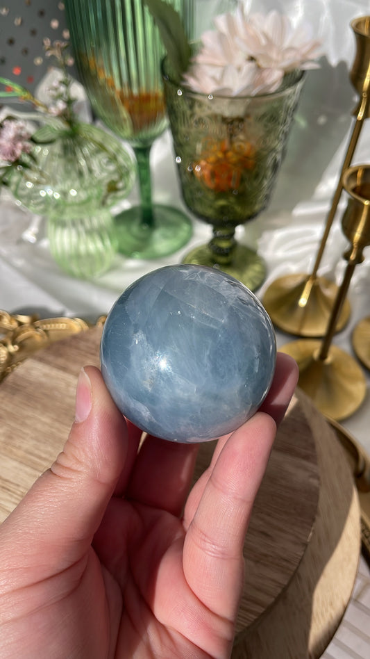 Blue Calcite Sphere