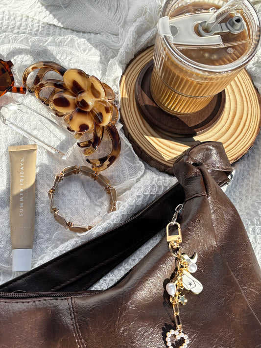 Gold Bag Charm DAISY