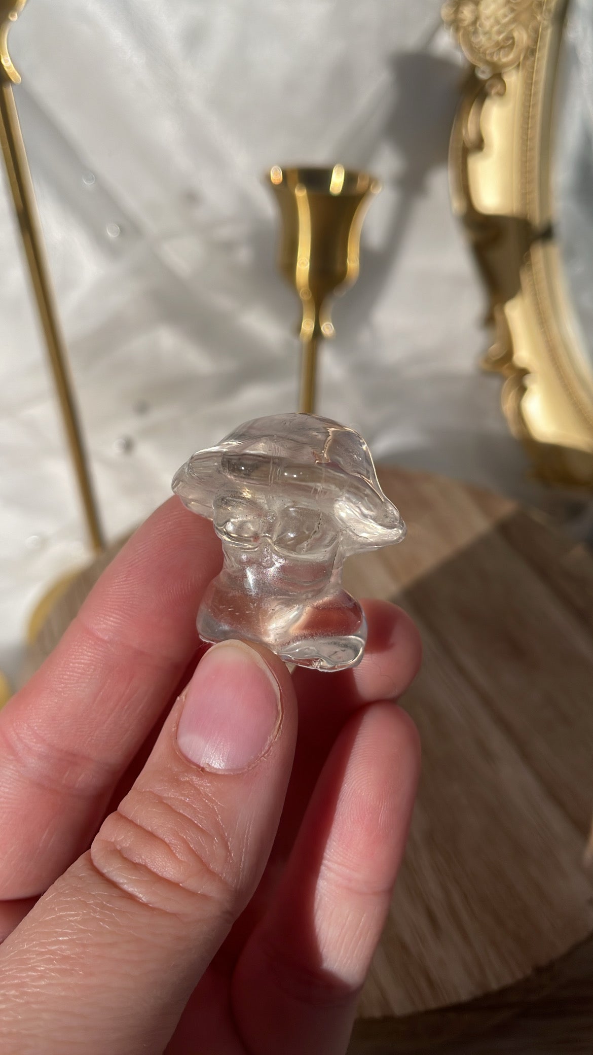 Clear Quartz Mushroom Lady