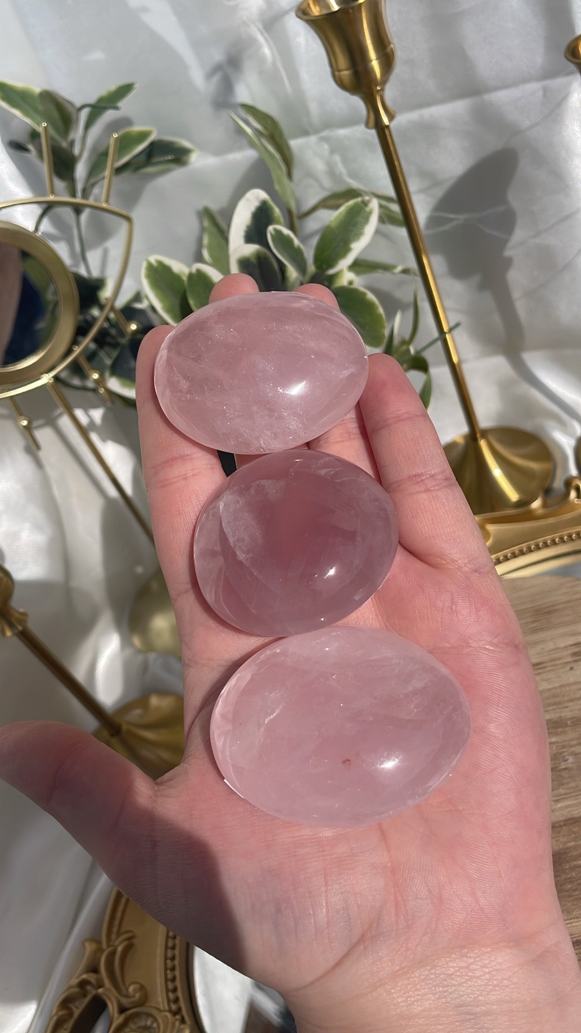 Rose Quartz Palmstones