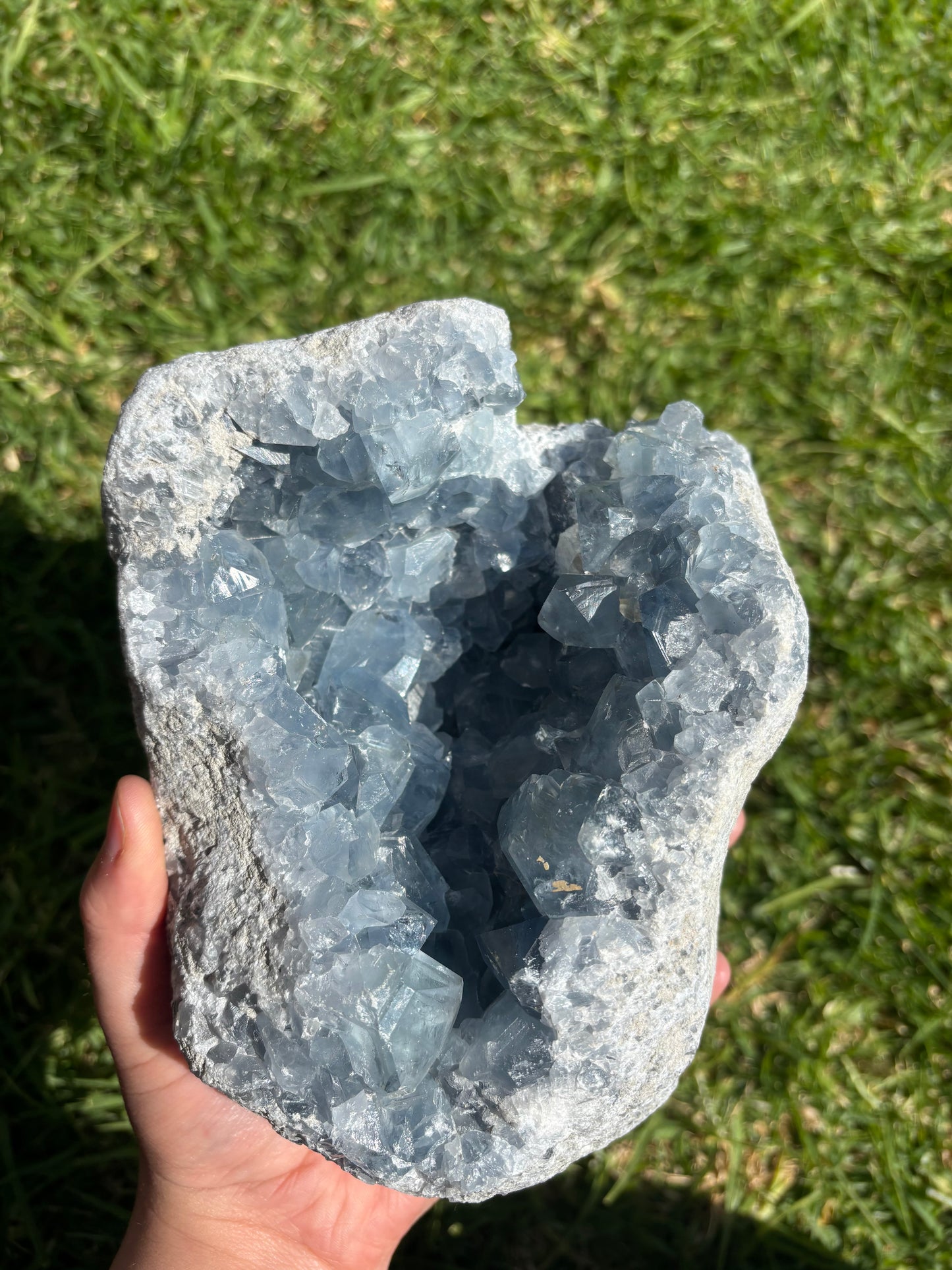 STATEMENT Blue Celestite Cluster 3.3KG