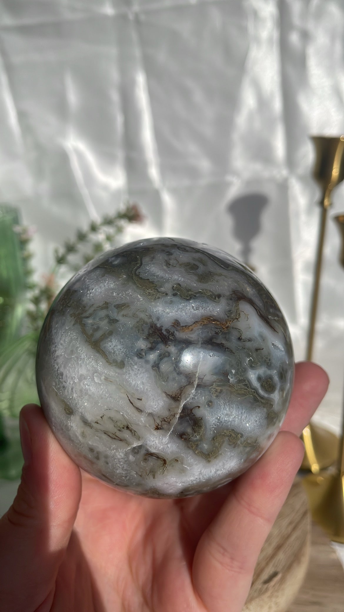 Moss Agate Sphere