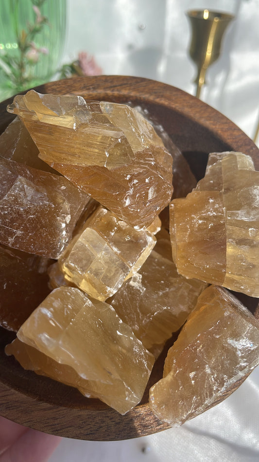 Honey Calcite Raws