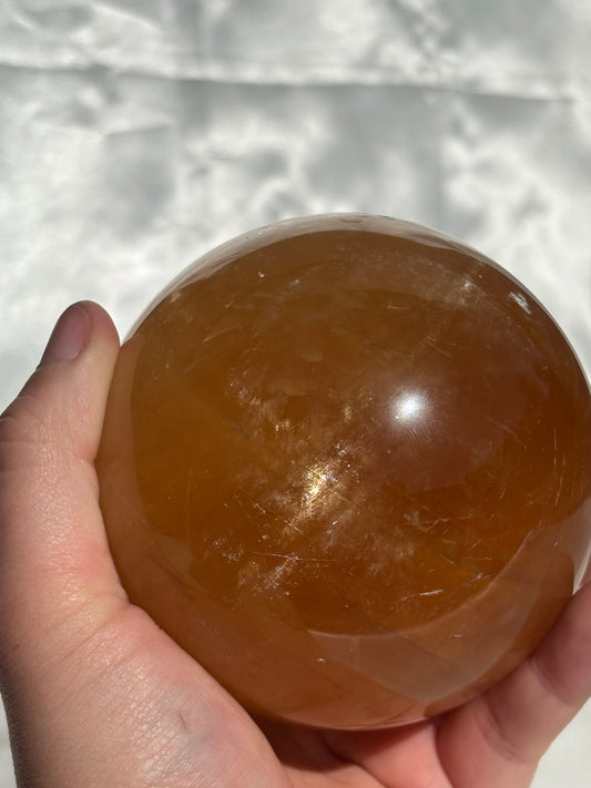 Honey Calcite Sphere 1.2kg