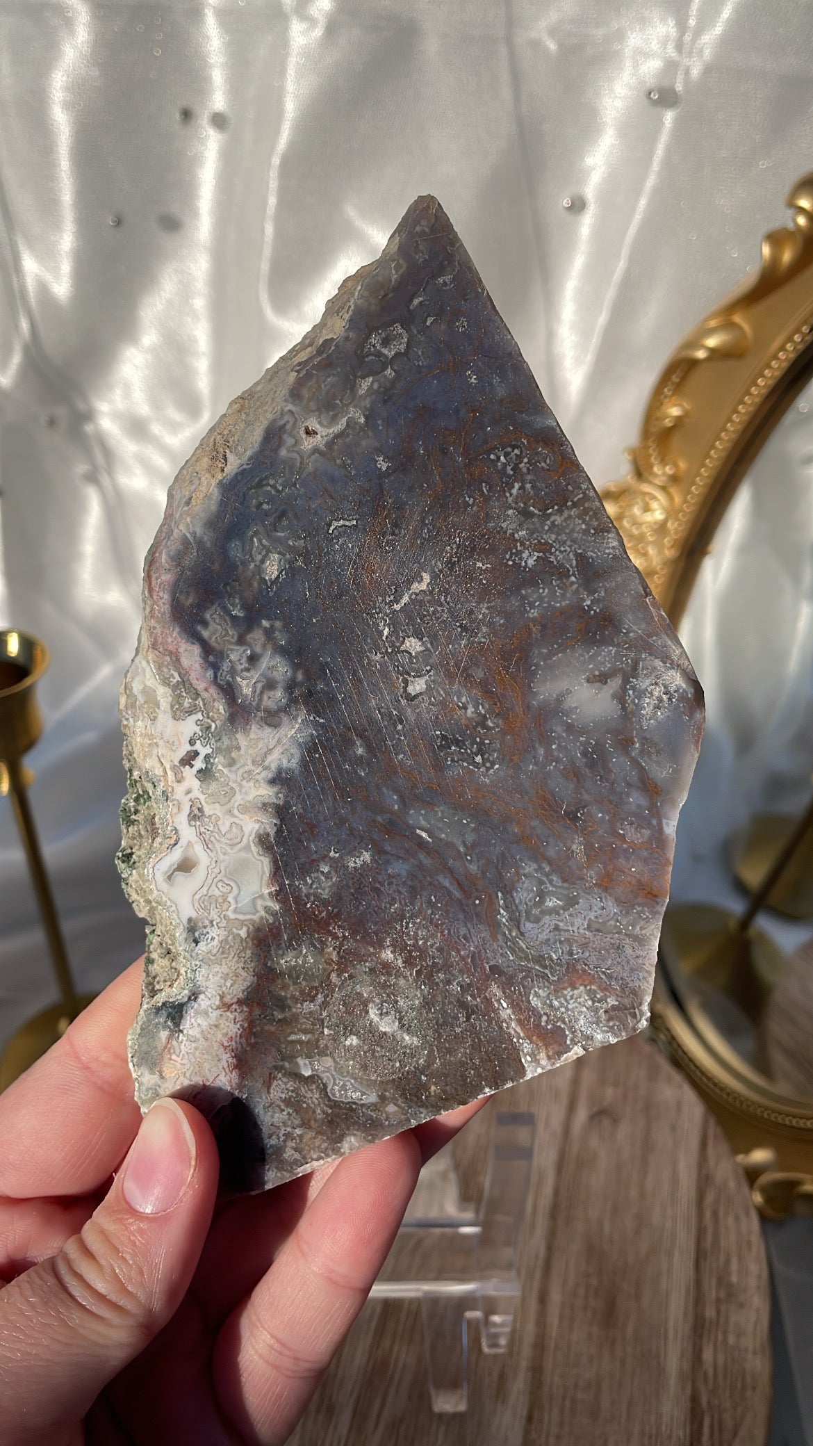 Purple Moss Agate Slab