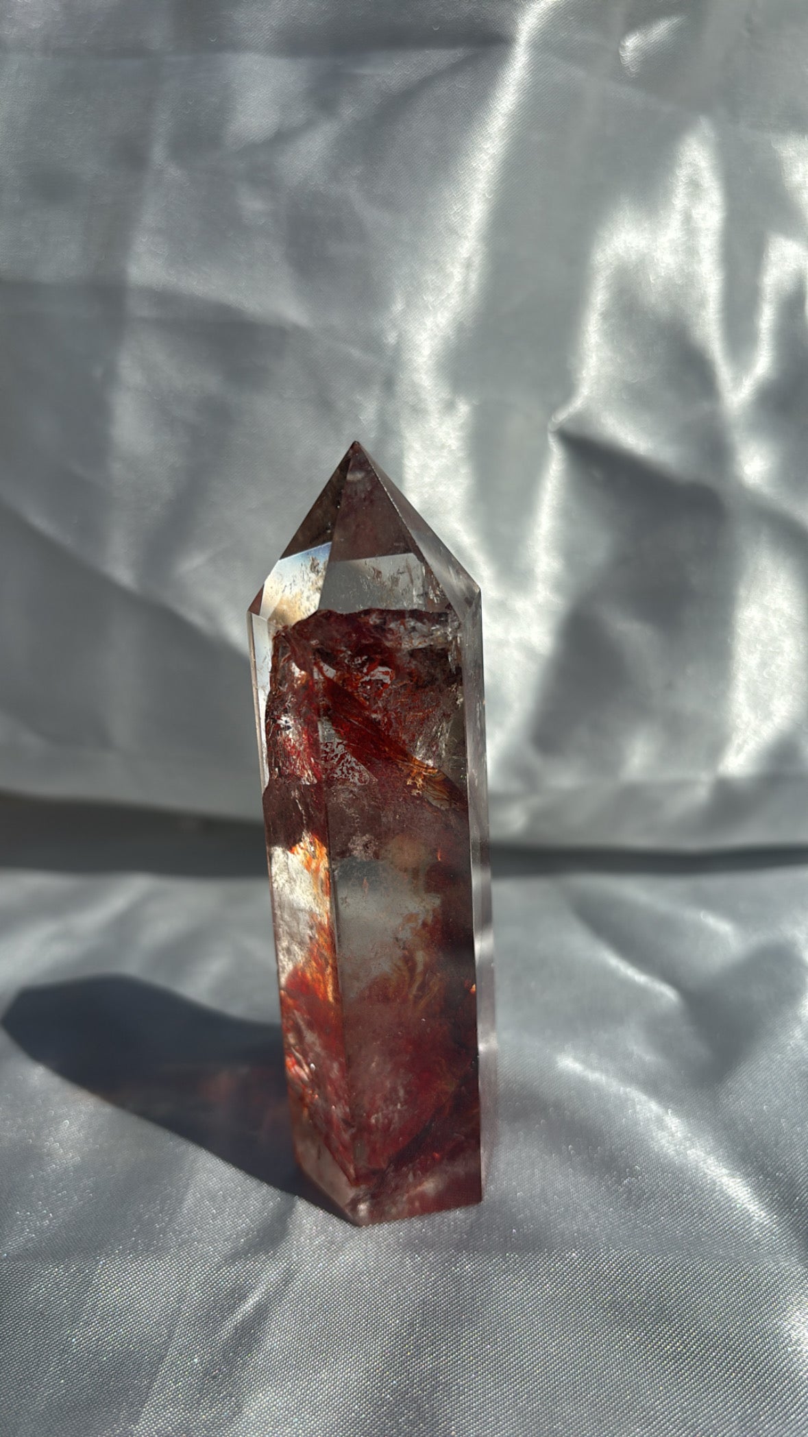 High Quality Hematoid Quartz Tower