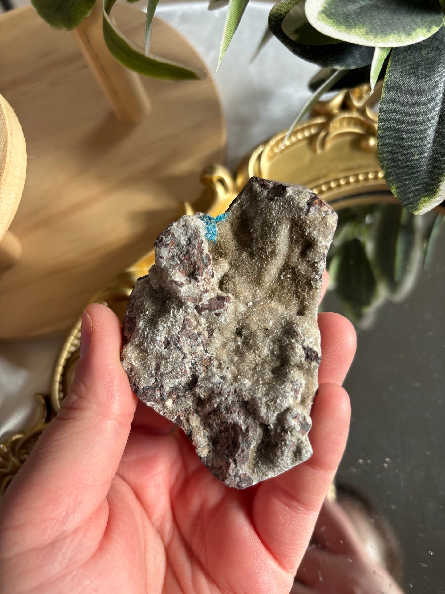 Cavansite On Heulandite Specimen