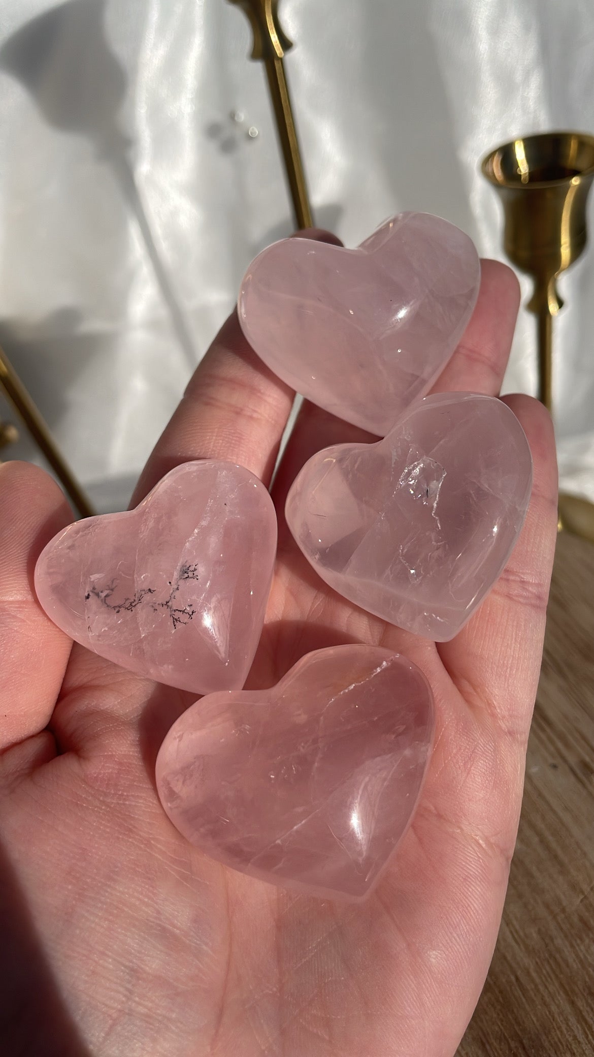 Rose Quartz Hearts