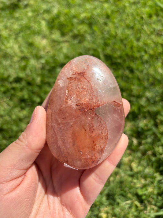 Fire Quartz Palmstone