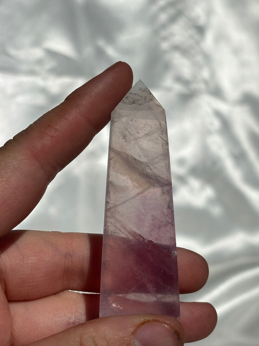 Fluorite Point With Slight Mica