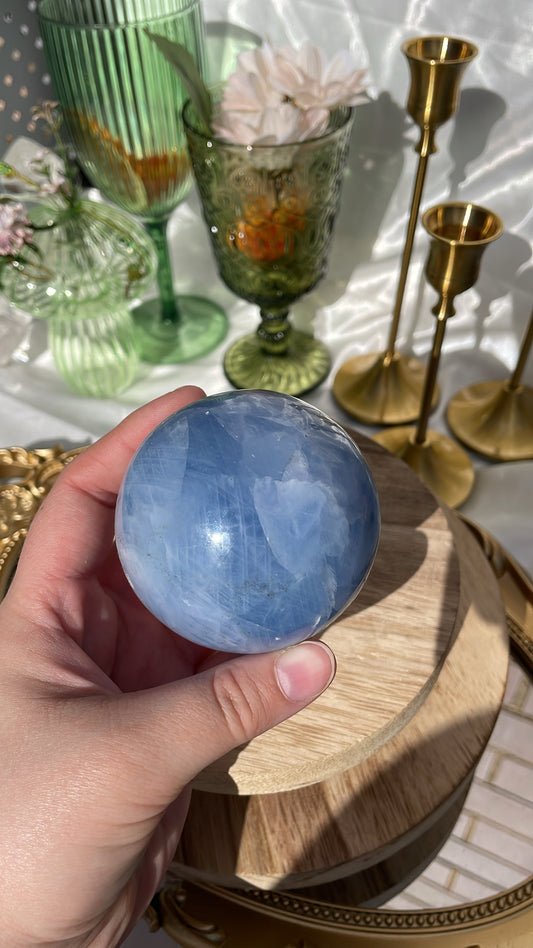 Blue Calcite Sphere