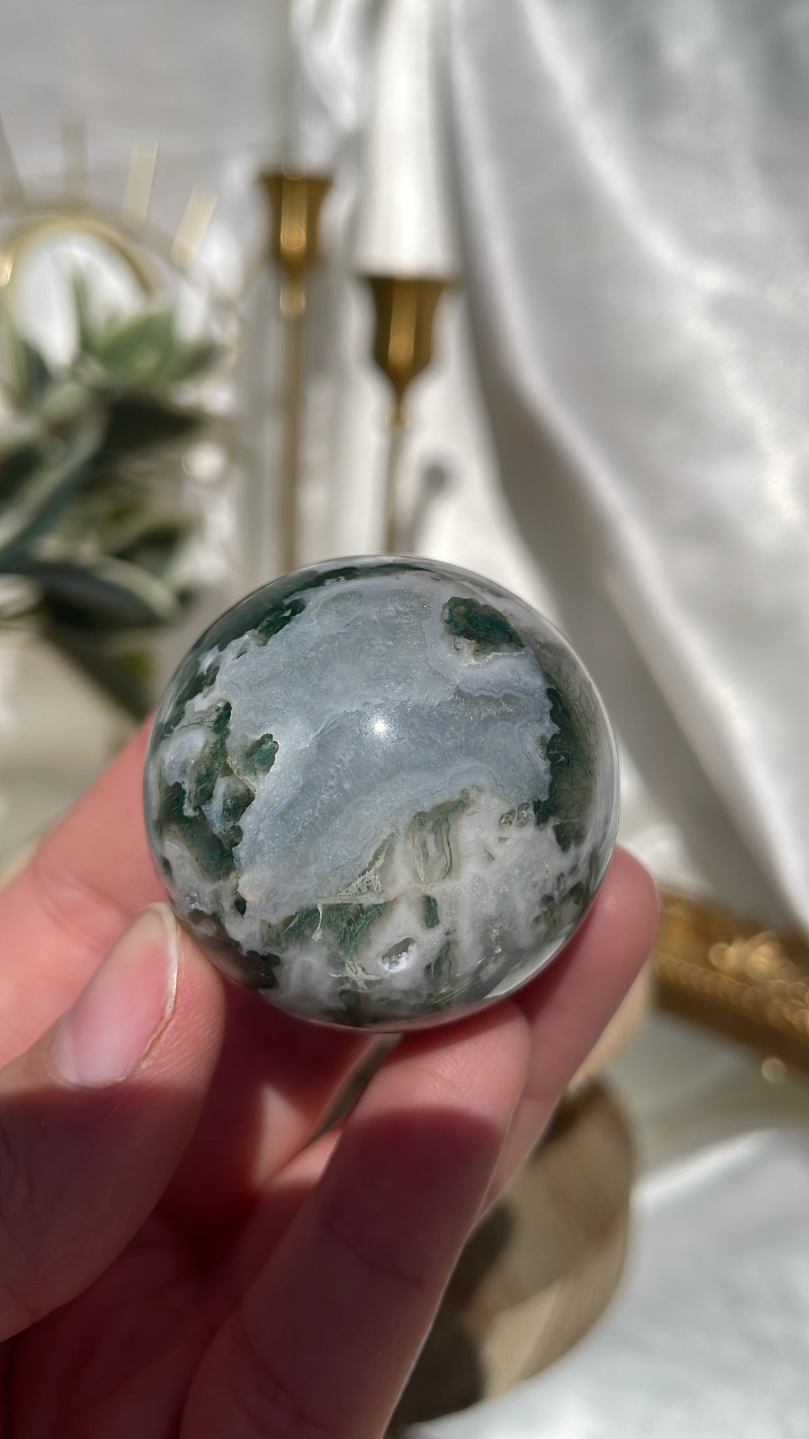 Moss Agate Sphere