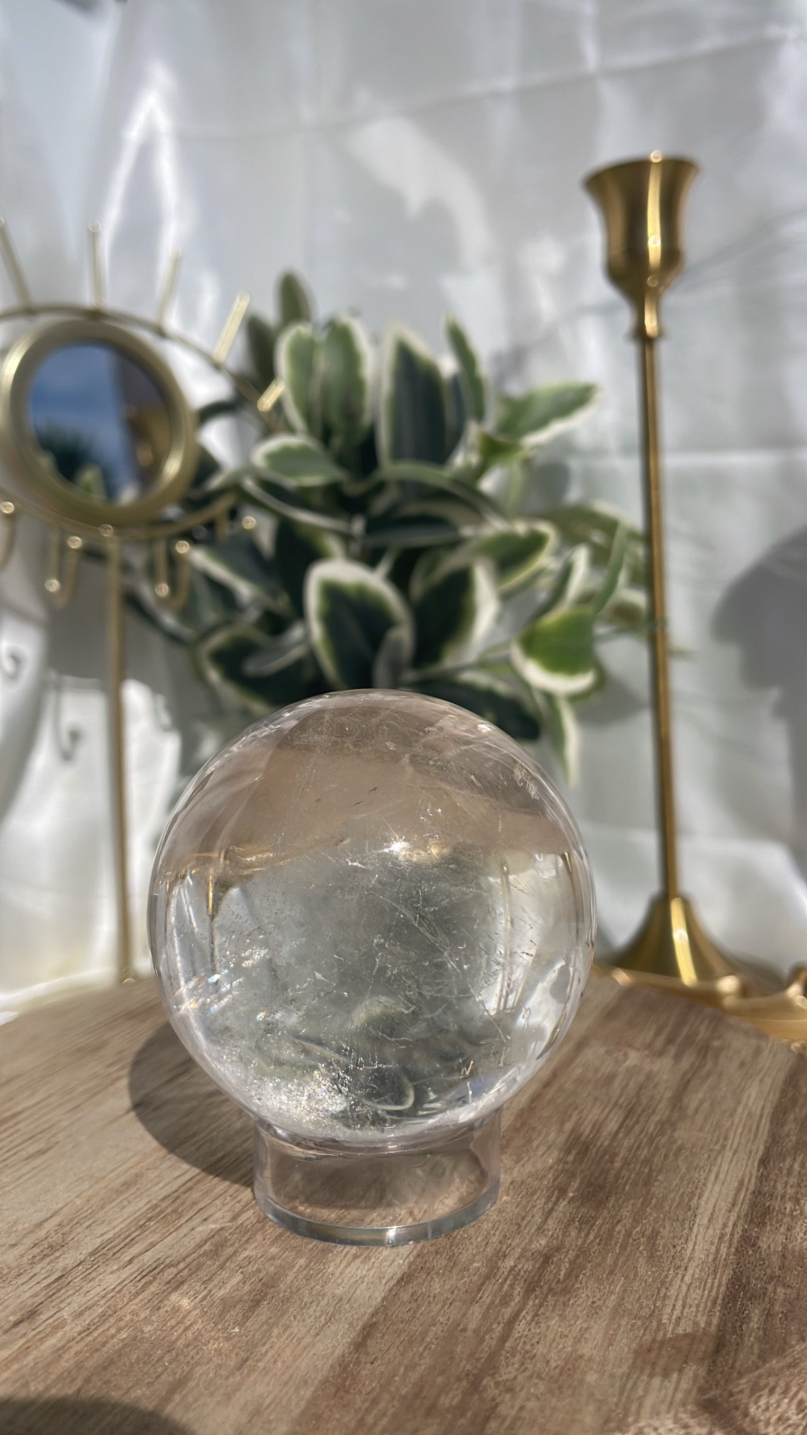 High Quality Clear Quartz Sphere