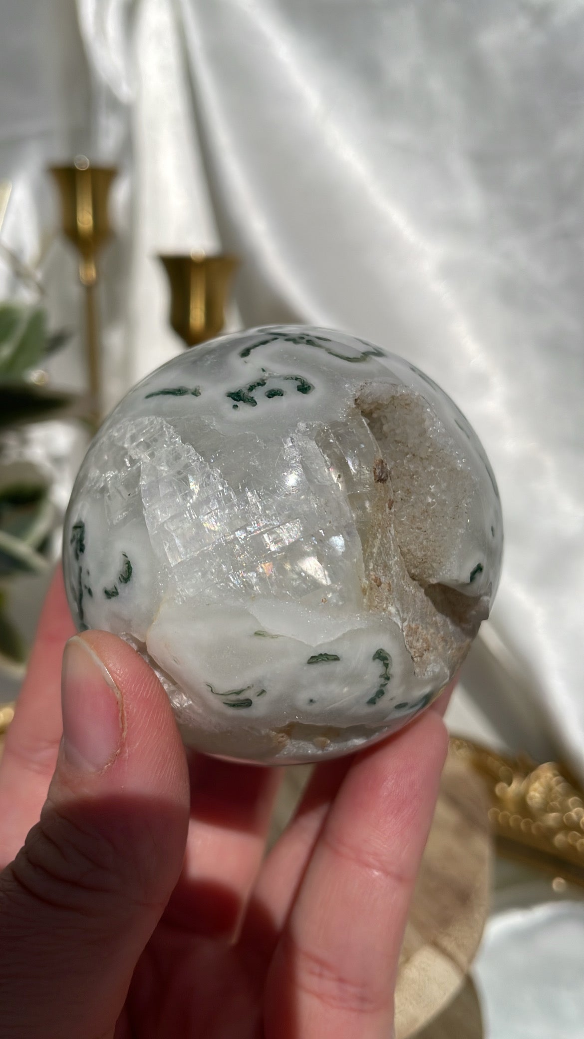 Moss Agate Sphere